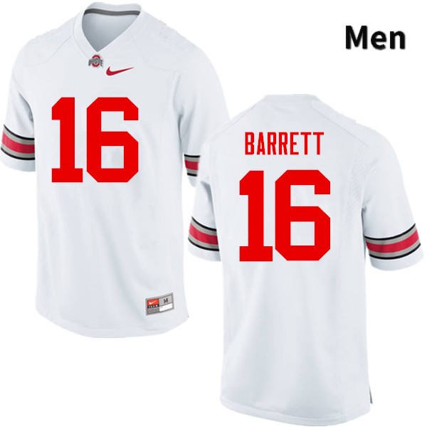 Ohio State Buckeyes J.T. Barrett Men's #16 White Game Stitched College Football Jersey